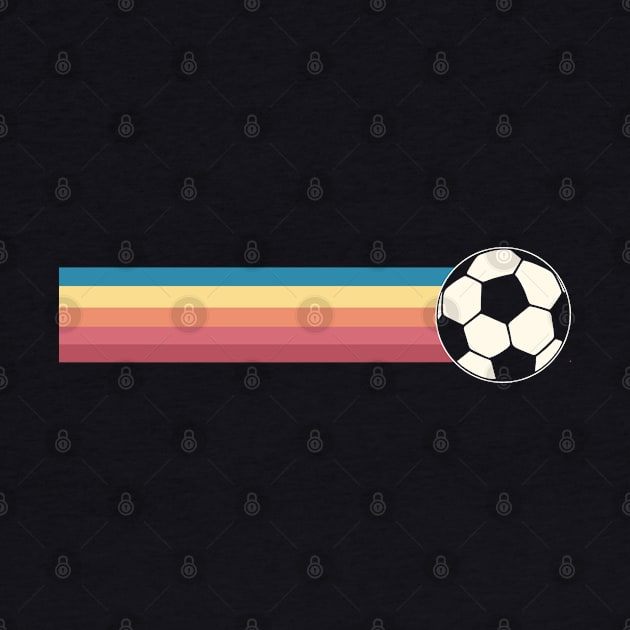 Soccer Football Rainbow Stripes by HappyGiftArt